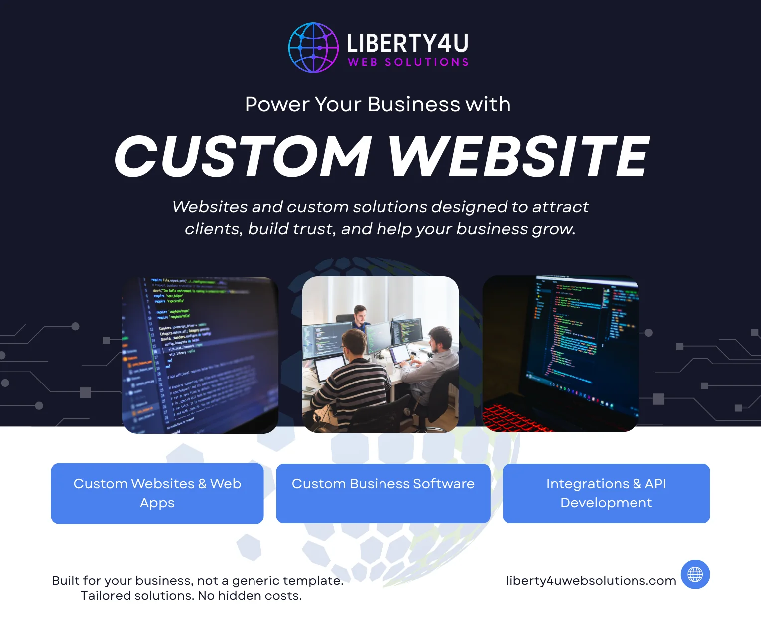 Custom small business website design preview